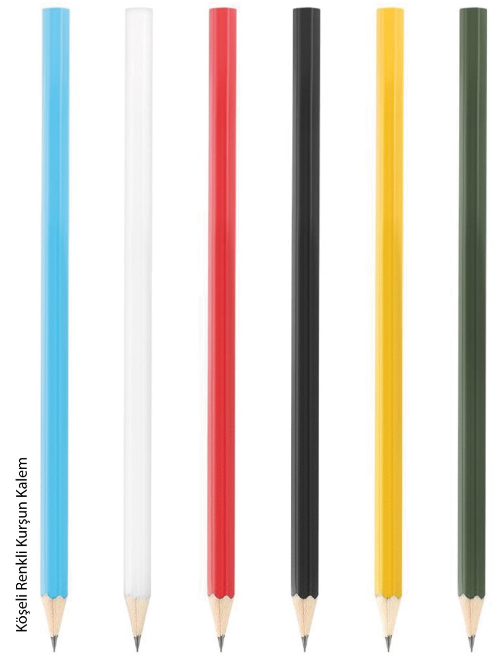Köşeli Renkli Kurşun Kalem